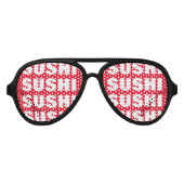 Sushi besessene Party-Schattierungen Funny-Prop-So Partybrille (Vorderseite)