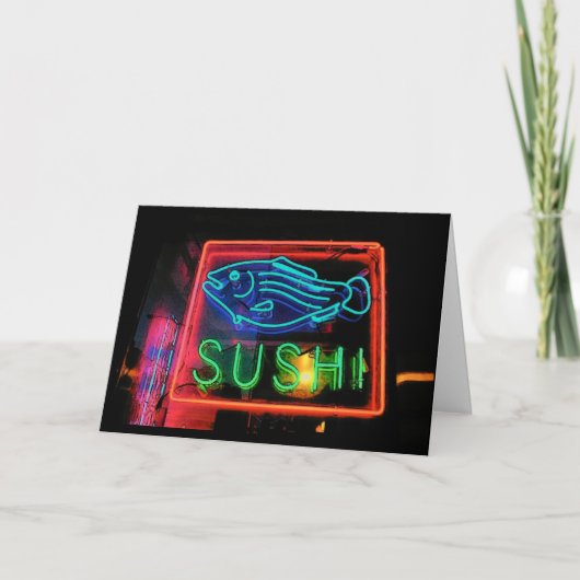 Sushi Birthday Card - Individuell angepasst Karte (Vorderseite)