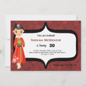 Sushi Birthday Einladung (Vorderseite)