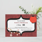 Sushi Birthday Einladung (Stehend Vorderseite)