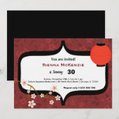 Sushi Birthday Einladung (Vorne/Hinten)