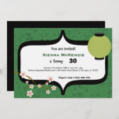 Sushi Birthday Einladung (Vorne/Hinten)