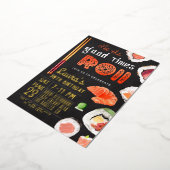 Sushi Birthday Folieneinladung (Gedreht)