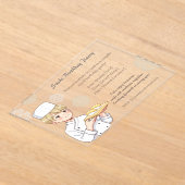 Sushi Birthday Party Invitation with Cute Anime Acryleinladungen (Ablage )