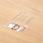 Sushi Birthday Party Invitation with Cute Anime  Acryleinladungen (Ablage )