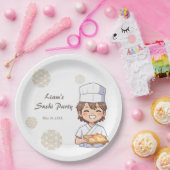 Sushi Birthday Party Invitation with Cute Anime  Pappteller (Party)