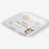 Sushi Birthday Party Invitation with Cute Anime  Pappteller (Gewinkelt)