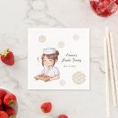 Sushi Birthday Party Invitation with Cute Anime  Serviette (Beispiel)