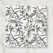 Sushi Birthday Personalisiert Schwarz-weiß Geschenkanhänger (Rückseite)