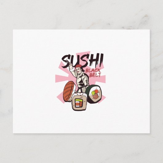 Sushi Black Belt Postkarte (Vorderseite)