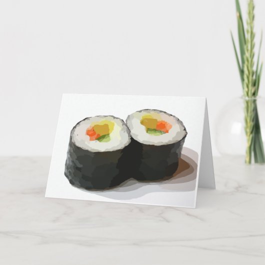 SUSHI BLANK MITTEILUNGSKARTEN (Vorderseite)