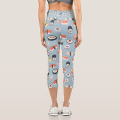 Sushi Blue Capri Leggings (Rückseite)