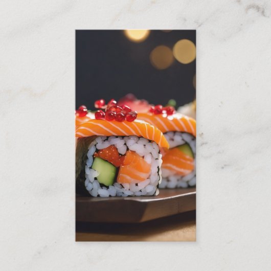Sushi Bokeh Visitenkarte (Vorderseite)