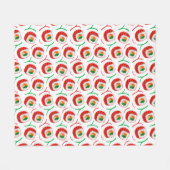 Sushi-Brötchen aus Kawaii, Sushi-Muster Fleecedecke (Vorderseite (Horizontal))