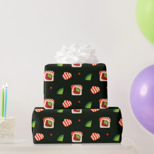 Sushi-Brötchen aus Kawaii, Sushi-Muster Geschenkpapier