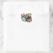 Sushi Buddies Runder Aufkleber (Tasche)