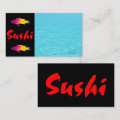 Sushi Business Card Visitenkarte (Vorne/Hinten)