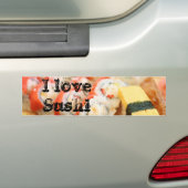 sushi-california-04, i-Liebe Sushi Autoaufkleber (Auf Auto)