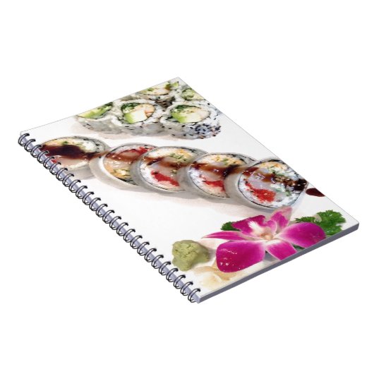Sushi California Rolls Notizblock (Rechte Seite)