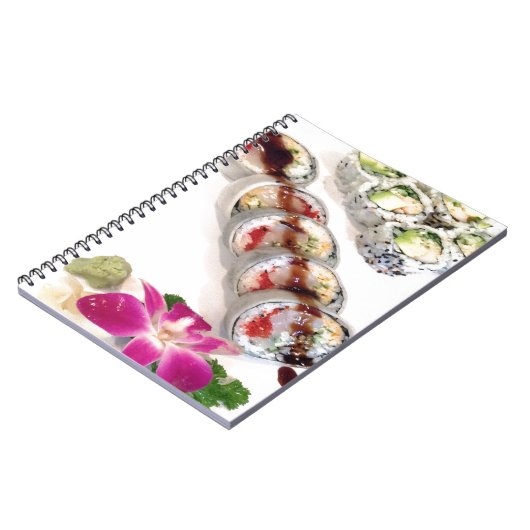 Sushi California Rolls Notizblock (Linke Seite)