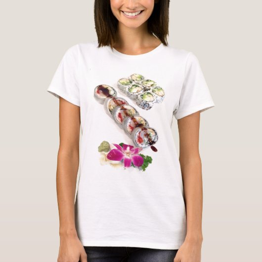 Sushi California Rolls T-Shirt (Vorderseite)