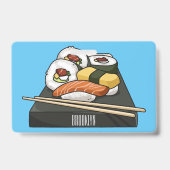 Sushi-Cartoon-Abbildung Ausweis (Rückseite)
