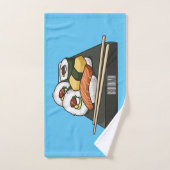 Sushi-Cartoon-Abbildung Badhandtuch Set (Handtuch)