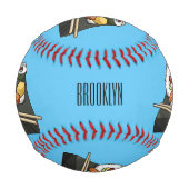 Sushi-Cartoon-Abbildung Baseball (Vorderseite)