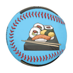 Sushi-Cartoon-Abbildung Baseball