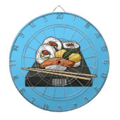 Sushi-Cartoon-Abbildung Dartscheibe (vorne)
