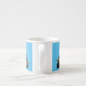 Sushi-Cartoon-Abbildung Espressotasse (Rückseite)