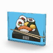 Sushi-Cartoon-Abbildung Fotoblock (Rechts)