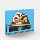 Sushi-Cartoon-Abbildung Fotoblock (Links)