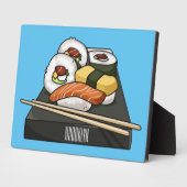 Sushi-Cartoon-Abbildung Fotoplatte (Seite)