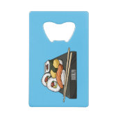 Sushi-Cartoon-Abbildung Geldbeutel Flaschenöffner (Vorderseite)
