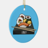 Sushi-Cartoon-Abbildung Keramik Ornament (Rechts)