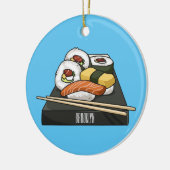 Sushi-Cartoon-Abbildung Keramik Ornament (Links)