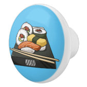 Sushi-Cartoon-Abbildung Keramikknauf (Rechts)
