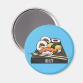 Sushi-Cartoon-Abbildung Magnet (Vorderseite/Rückseite)