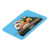 Sushi-Cartoon-Abbildung Magnet (Linke Seite)