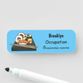 Sushi-Cartoon-Abbildung Namensschild (Beispiel)