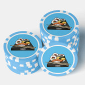 Sushi-Cartoon-Abbildung Pokerchips (Stapel)