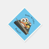 Sushi-Cartoon-Abbildung Serviette (Ecke)