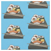 Sushi-Cartoon-Abbildung Stoff (Nahaufnahme)