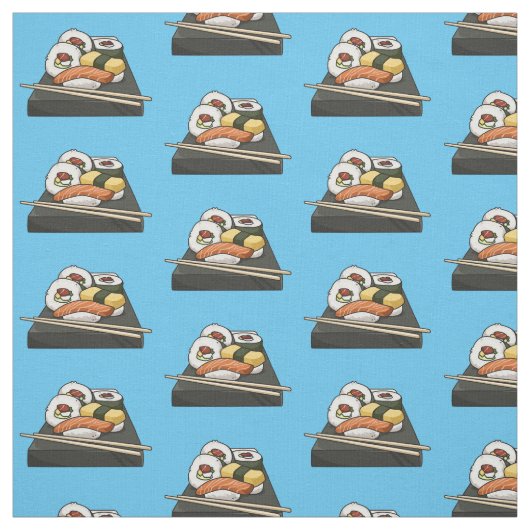 Sushi-Cartoon-Abbildung Stoff (Muster)