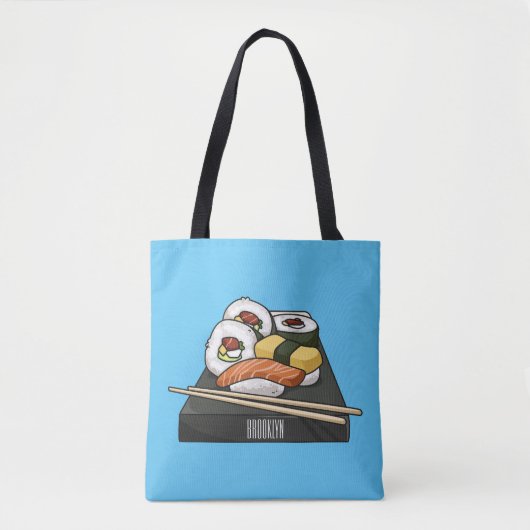 Sushi-Cartoon-Abbildung Tasche (Vorderseite)