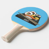 Sushi-Cartoon-Abbildung Tischtennis Schläger (Vorderseite)
