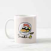 Sushi Cartoon niedliche japanische Kunst Kaffeetasse (Links)