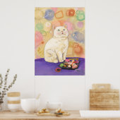 Sushi Cat 1980 Daydream Print Poster (Küche)