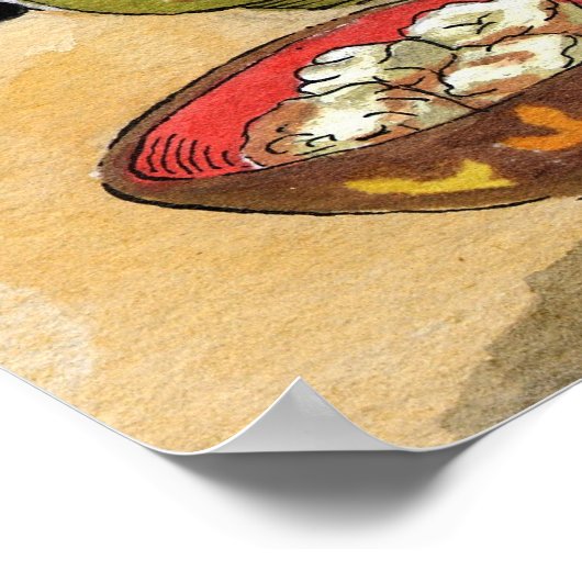 Sushi Cat Big Fred Poster (Ecke)